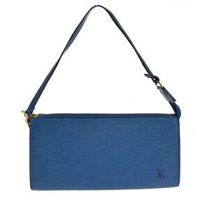 LOUIS VUITTON BLUE EPI POCHETTE ACCESSOIRES 24 M52955 AR0060 YQ04036 BN02
